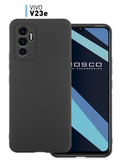 Чехол ROSCO для Vivo V23e оптом (арт. VV-V23E-COLOURFUL-BLACK)