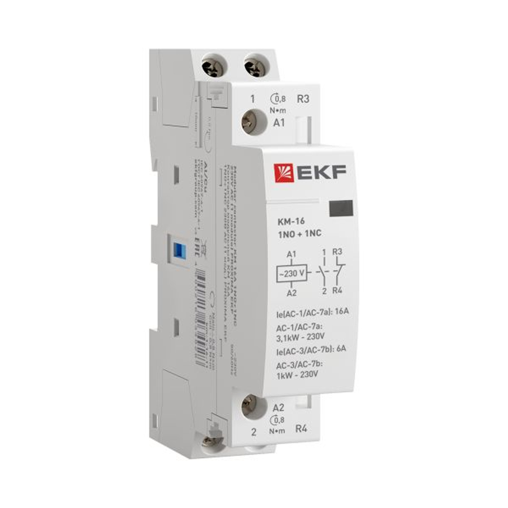 Контактор модульный КМ 16А 1NO+1NC 230В АС (1 мод.) PROXIMA EKF