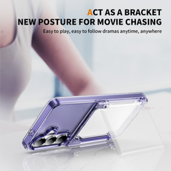 Прозрачный чехол Lumen Case с подставкой 2‑в‑1 и отделением для карт: Samsung Galaxy S26