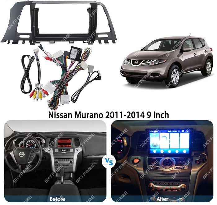 Магнитола для Nissan Murano 2008-2015 - Kuberg EW-9664 QLed, Android 13, Быстрейшая, CarPlay, SIM-слот