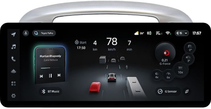 Магнитола для Hyundai Verna 2006-2010 (рамка серебро) - Teyes CC4PRO монитор 12.3" 2K QLED + рамка 9, Android 13, Быстрейшая, Snapdragon 778G, ИИ, CarPlay, DSP, 4G SIM-слот