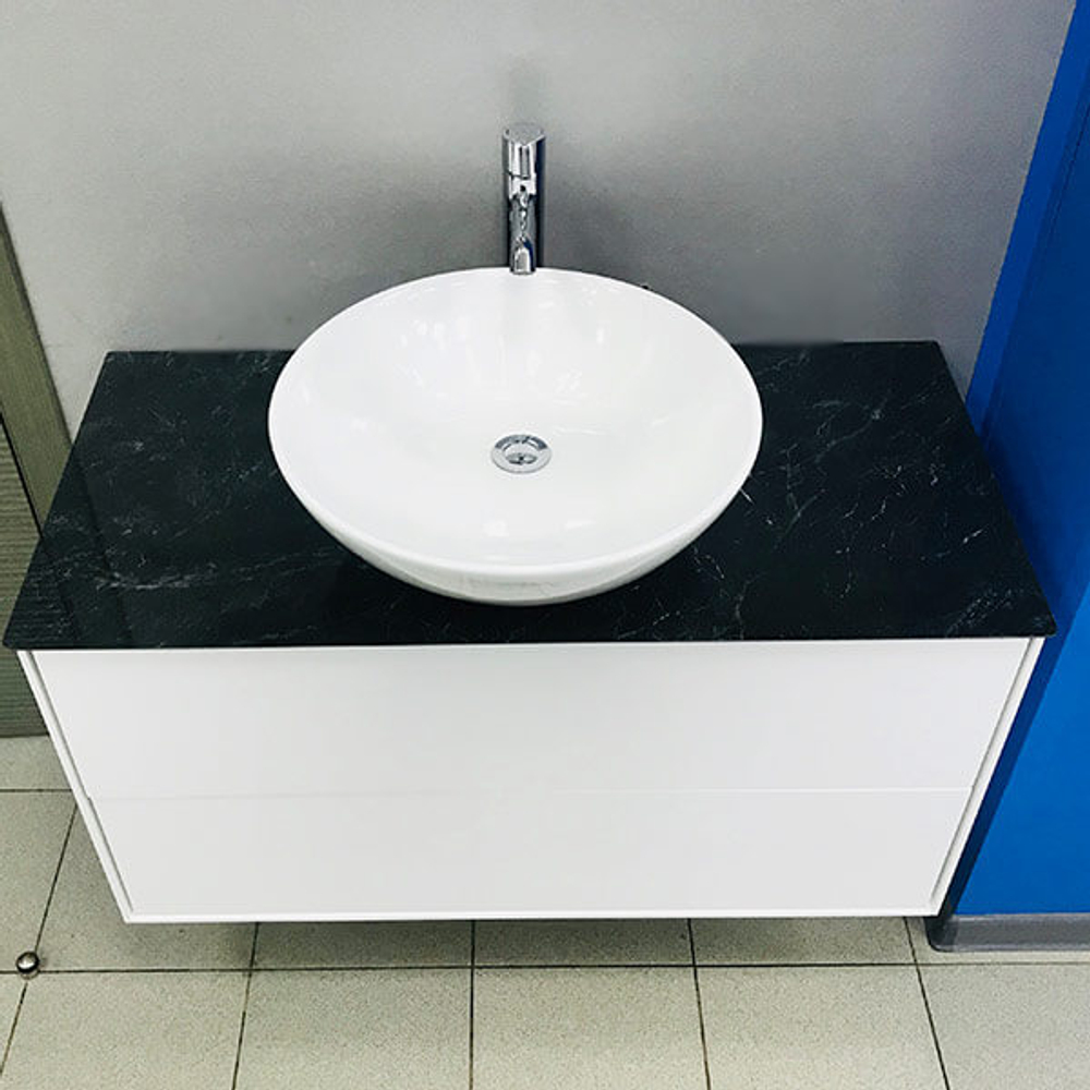 Раковина накладная AVS Art Basin 45x45 белая AVS-83006