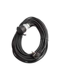 Удлинитель-шнур 1х30м 10А IP44 3500Вт 220-350В КГ 2х1.0мм каучук КОСМОС YSHKsm30m-1g(10A)KG