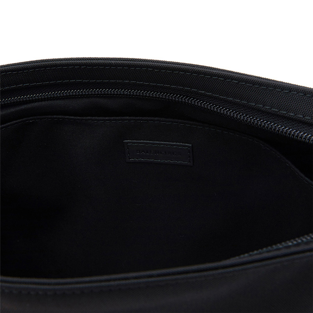 Balenciaga Nylon Fabric Wallet Clutch Large Women"s Black