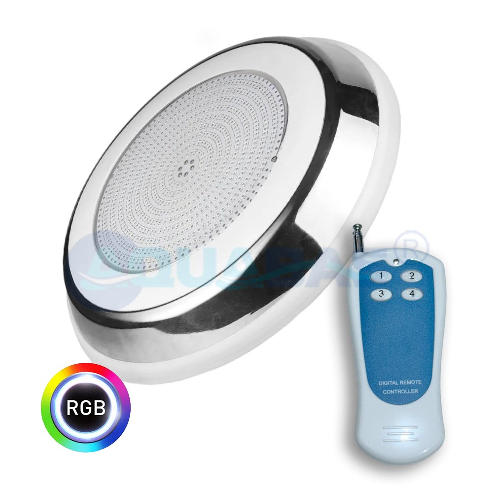 Прожектор светодиодный 18Вт AML RGB 280мм 12В оправа н/с AISI 316 (HX-WH280-252S)