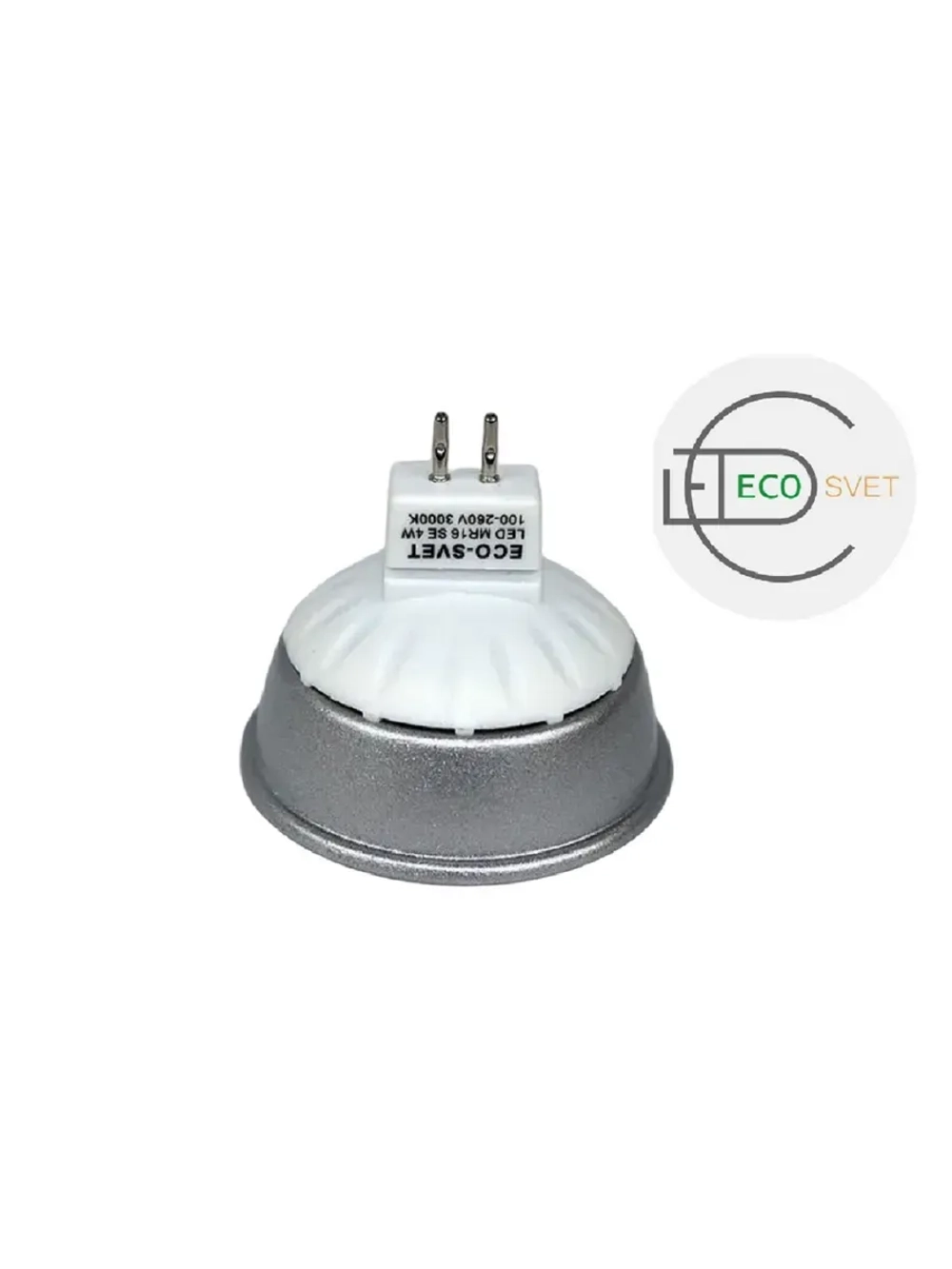 Светодиодная LED лампа GU5,3(MR16) 4W тёпл 5шт