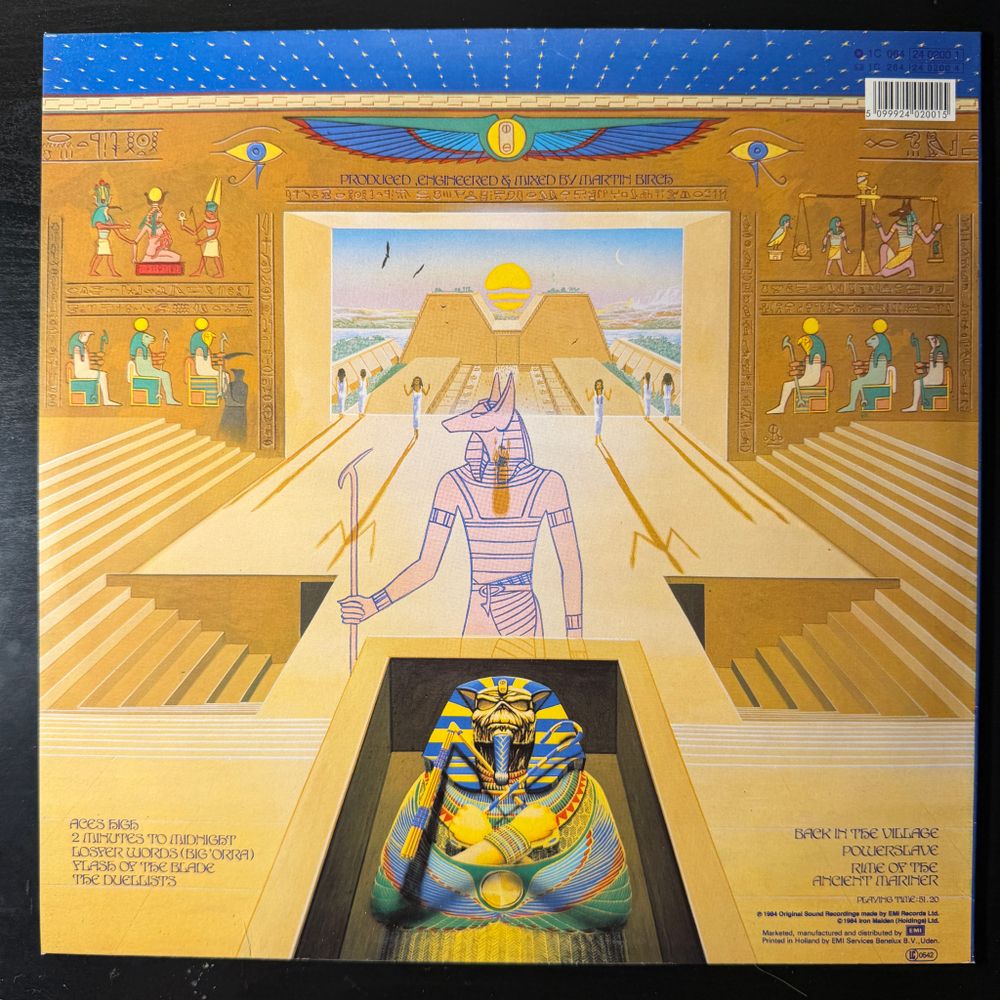 Iron Maiden ‎– Powerslave (Европа 1984г.)