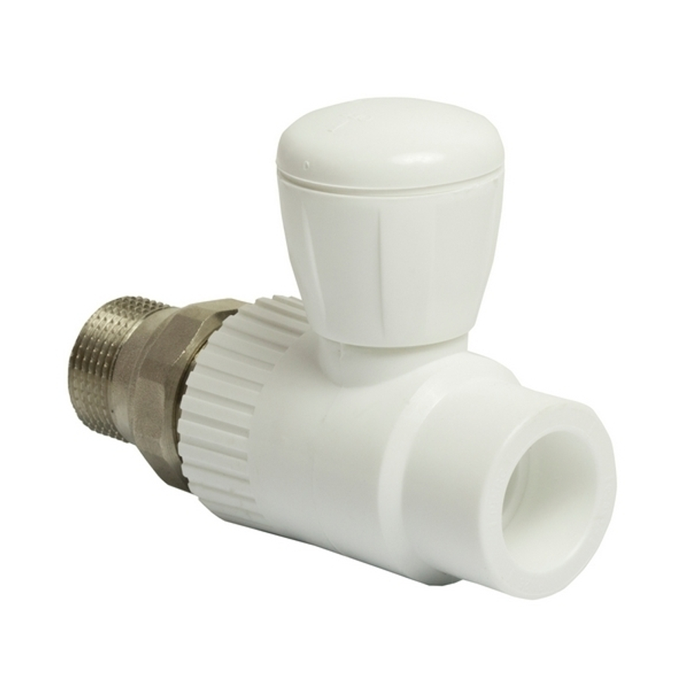Кран американка шар 25-3/4'' прямой EVER® БЕЛЫЙ (Россия)
