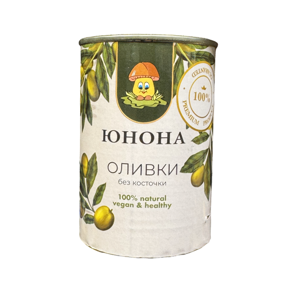 Маслины в заливке без косточки 300 г ж/б Юнона