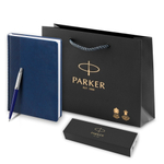 Подарочный набор: Ежедневник недатированный и Шариковая ручка Parker Jotter K160, цвет: Blue