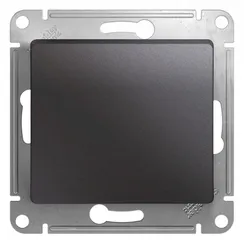 Выключатель кнопочный одноклавишный Systeme Electric Glossa Графит GSL001315