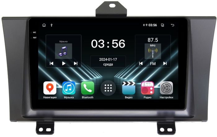 Магнитола для Honda Elysion 2004-2013 - FarCar S280 монитор 9.5" IPS на Android 13, CarPlay