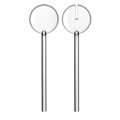 Набор столовых приборов для салата tiffany, прозрачные