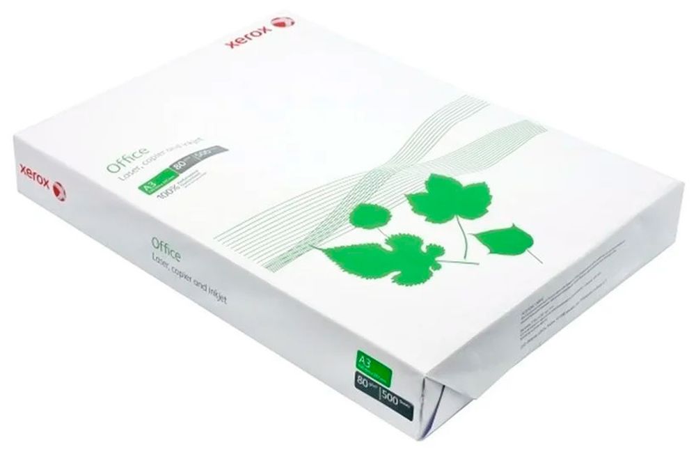 Бумага XEROX  Office класс"B",  А3   80г/м2  500л (кратно 5шт)