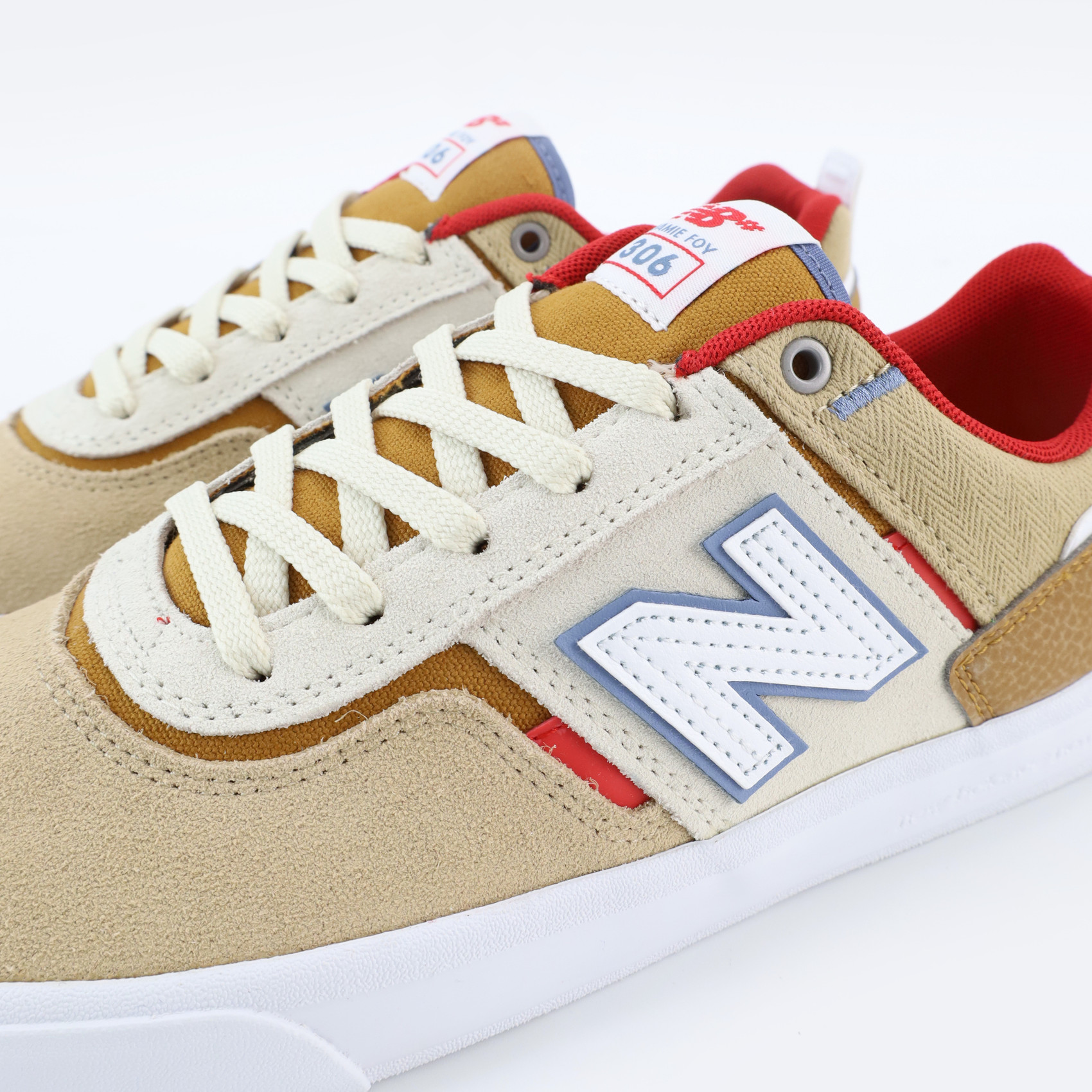 New Balance Numeric 306 Jamie Foy (tan/red) артикул: - купить в магазине Дайс