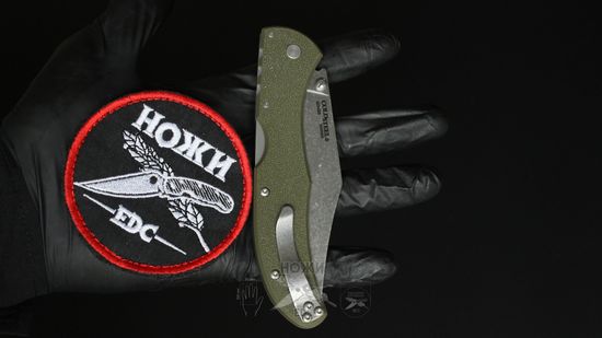 Складной нож Cold Steel 20KR7 Range Boss OD Green Handle c клинком из стали 4034 Stainless Steel, рукоять GRN