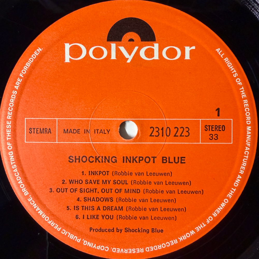 Shocking Blue ‎– Inkpot (Италия 1972г.)