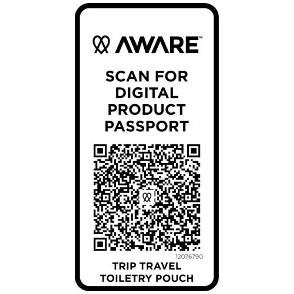 Trip Aware™ дорожная косметичка из переработанного материала 2 л