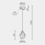 Подвесной светильник MODELUX ML.88971.1 CH