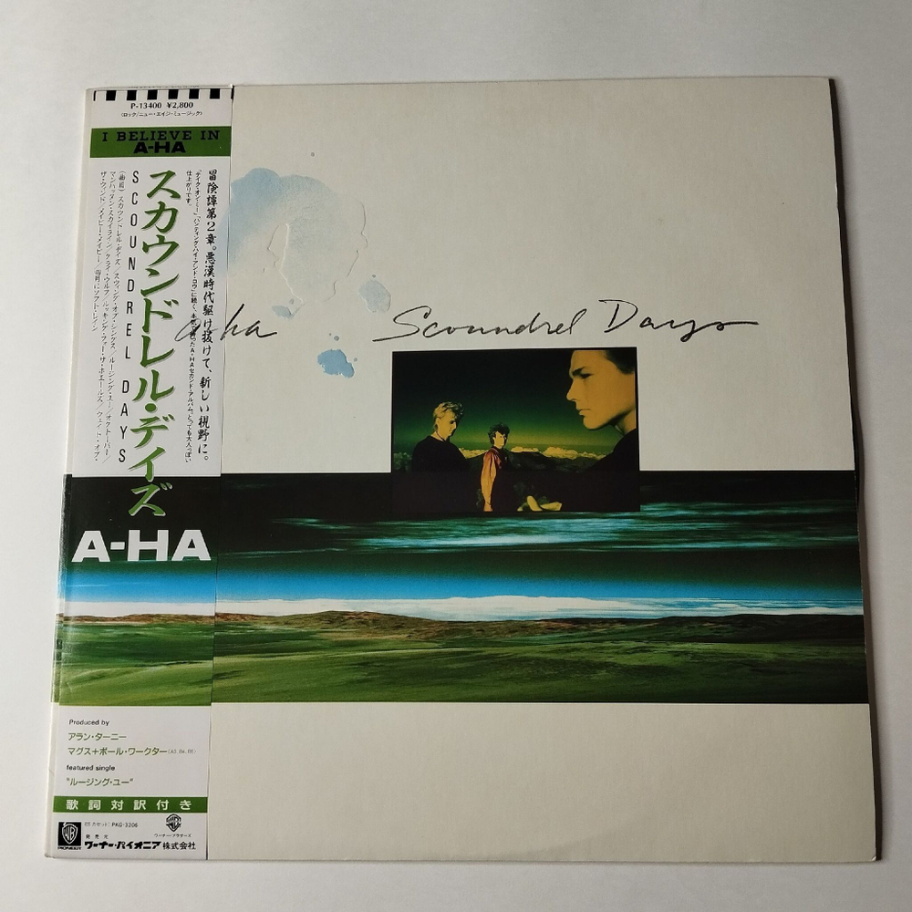 Винтажная виниловая пластинка LP A-ha Scoundrel Days (Japan 1986) (Obi, Stickers) Cry Wolf