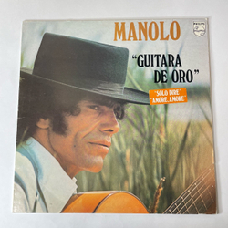Винтажная виниловая пластинка LP Испанский Гитарист Manolo Manolo Sanlucar Guitara De Oro (Франция 1982)