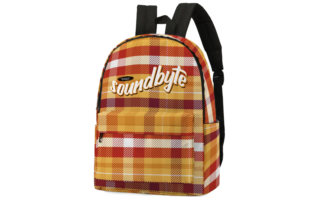 Soundbyte Polyester Backpack Unisex Orange