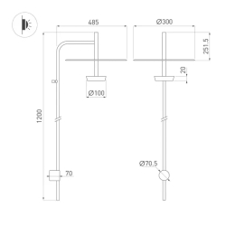Светильник SP-CAMPANA-WALL-L1200-9W Warm3000 (BK, 130 deg, 230V) (Arlight, IP20 Металл, 5 лет) 059599