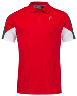 Мужское теннисное поло Head Club 22 Tech Polo Shirt M - красный