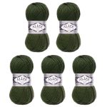 Пряжа Alize (Ализе) Superlana Maxi / уп.5 мот. по 100 г, 100м, 241 темно-зеленый A