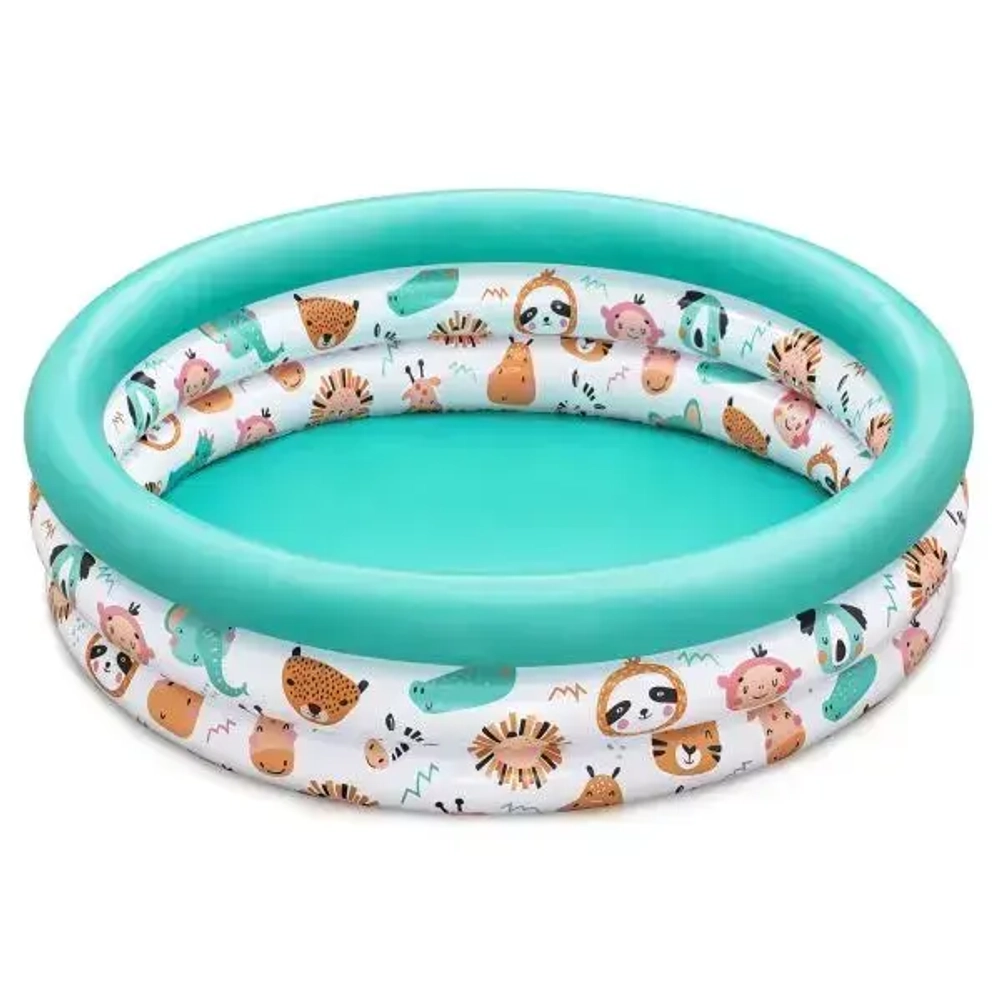 Бассейн надувной круглый 102*25 см Safari Pals Kiddie Bestway (51008)