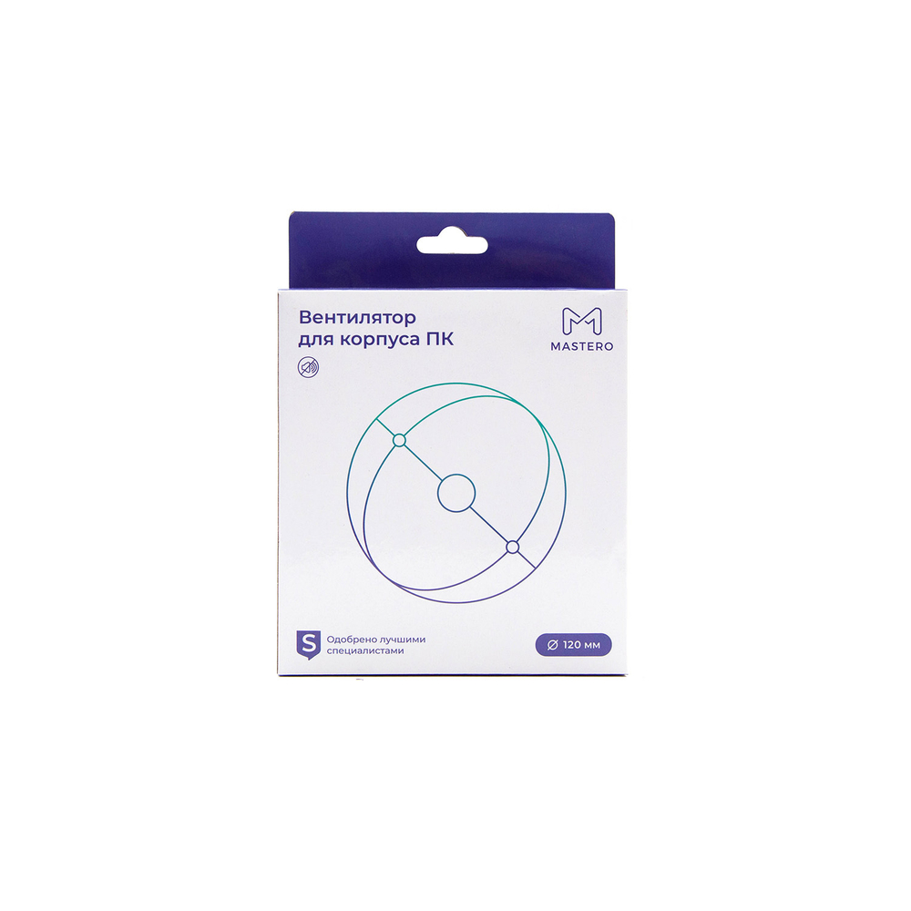 Mastero MF-120, 120мм, 3-pin+Molex/RGB, 1500rpm, 45CFM, 18дБ (MF120RGBV1)