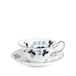 Wedgwood Чайная чашка Wild Strawberry 177 мл с блюдцем Ink Blue EAN 701587481632