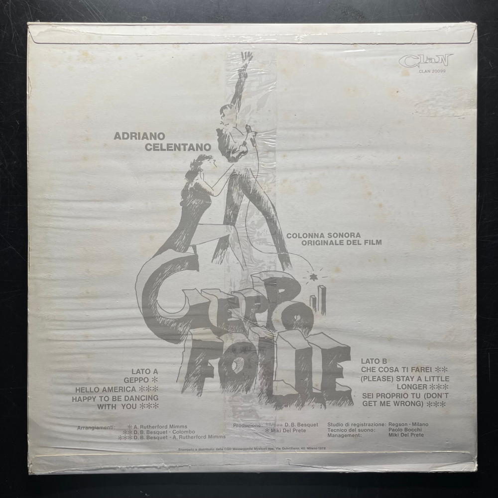 Adriano Celentano ‎– Geppo Il Folle (Италия 1978г.)