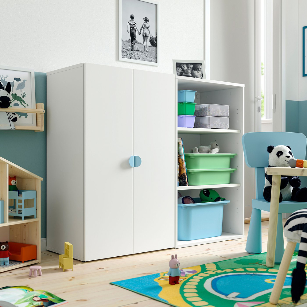 IKEA LATMASK  (ИКЕА ЛАТМАСК)  -  Ручка-зажим - синяя 60 мм, 2 шт.