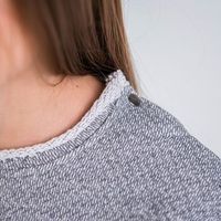 Свитшот "Серый меланж" подростковый