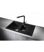 Кухонная мойка Kuppersberg MODENA 60 NL 1,5B1D DEEP BLACK фото 2