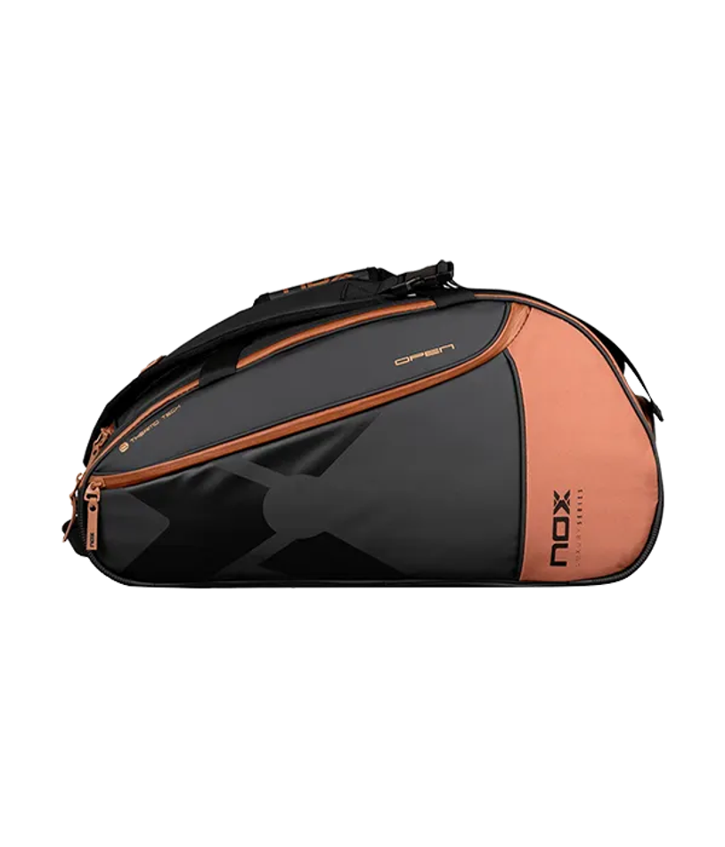 Сумка для падел NOX Luxury Open Series Negro-Marron 2024 термо-5 ракеток