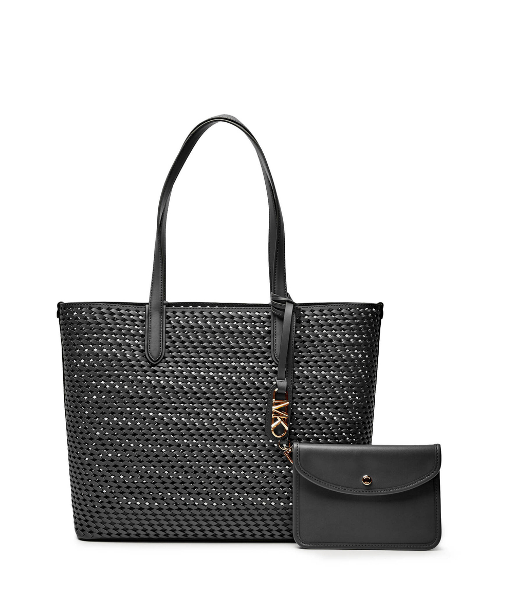 Кожаная сумка-шопер + поясная сумка Michael Kors - черный(30T4GZAT4L)