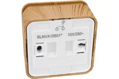 Выключатель Systeme Electric BLANCA 2-клавишный накладной ясень 30861