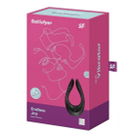 Чёрный многофункциональный стимулятор 13см для пар Satisfyer Endless Joy