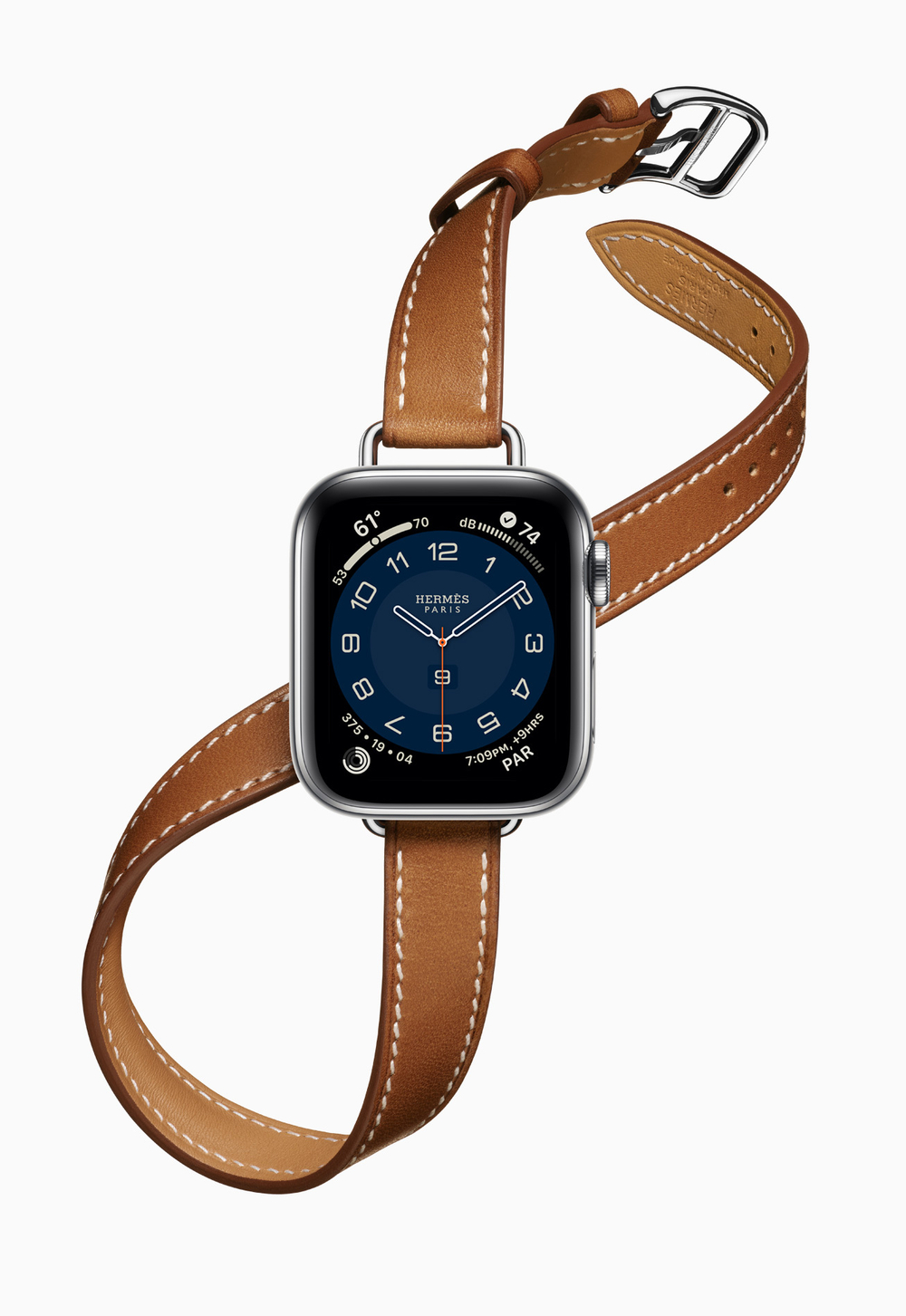 Адаптеры на винтах для Apple Watch а-ля Double Tour, цвет серебро