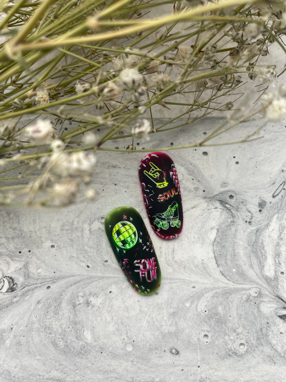 Swanky Stamping Лак для стемпинга S18 неоново-желтый, 6м
