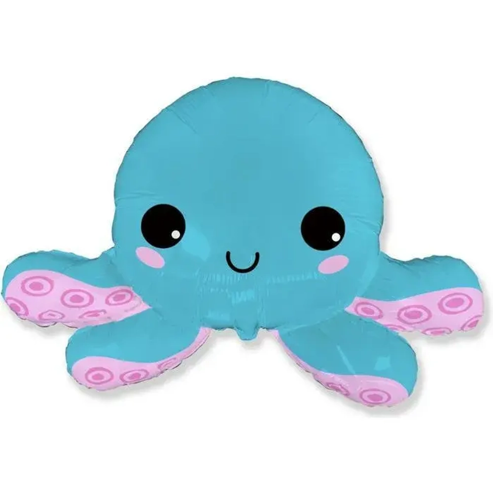 Фольга фигура 31" Осьминог / HAPPY OCTOPUS / 1 шт / Б239