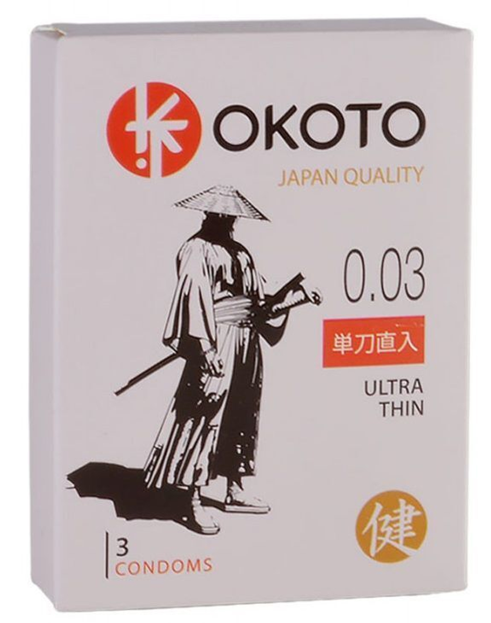 Ультратонкие презервативы OKOTO Ultra Thin - 3 шт