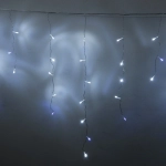 Гирлянда для дома БАХРОМА «Мерцание» ш3м* в0,3/0,5/0,7 см 100 ламп LED, прозрачн.провод,1 реж, IP-20, Белый (возможность соединения)