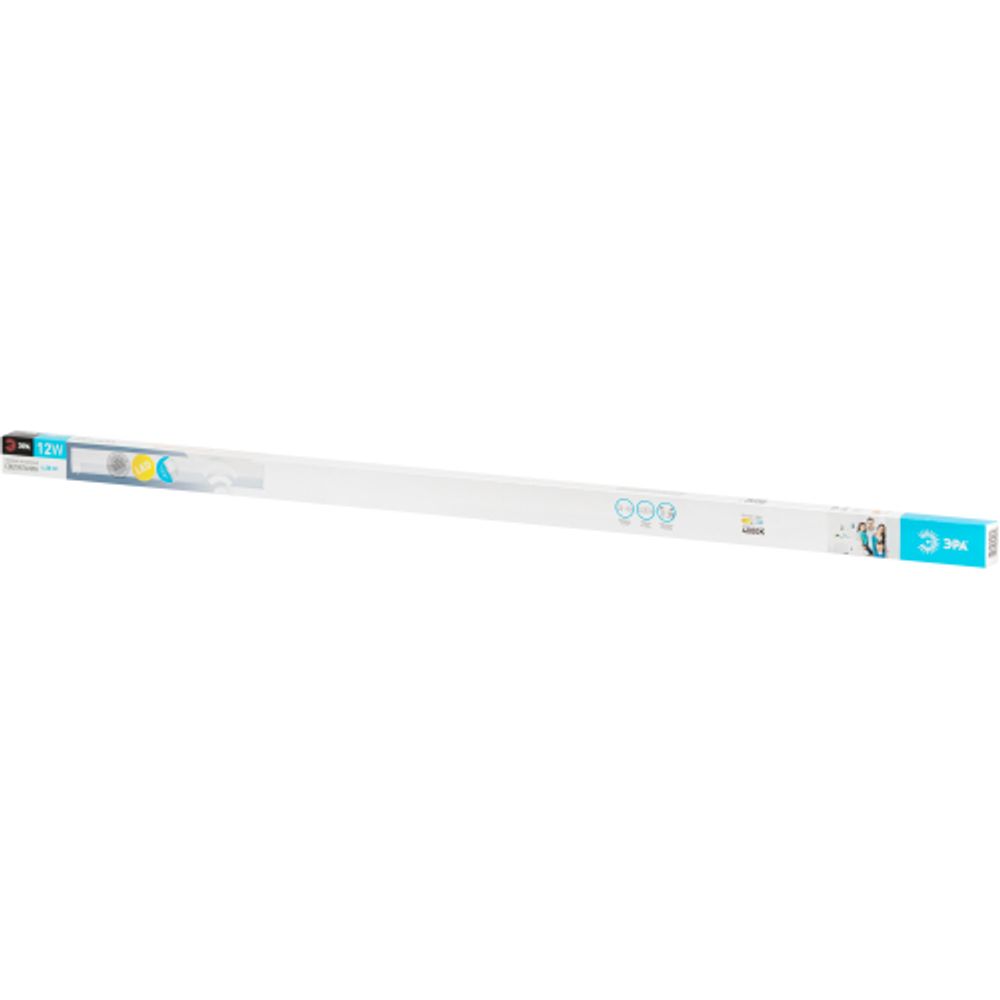 Линейный светодиодный светильник ЭРА LLED-02-12W-4000-MS-W 12Вт 4000K L874мм с датчиком движения | Бытовые светодиодные линейные светильники
