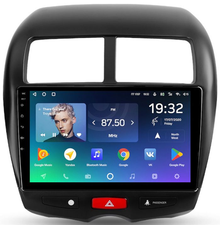 Магнитола для Mitsubishi ASX 2010-2016, Peugeot 4008, Citroen C4 Aircross - Teyes CC2 PLUS монитор 10.1" QLED, Android 10, Быстрая, SIM-слот
