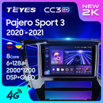 Teyes CC3 2K 10,2"для Mitsubishi Pajero Sport, L 200 2020-2021