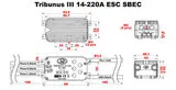 ESC регулятор мотора Scorpion Tribunus III 14-220A 4-14S SBEC