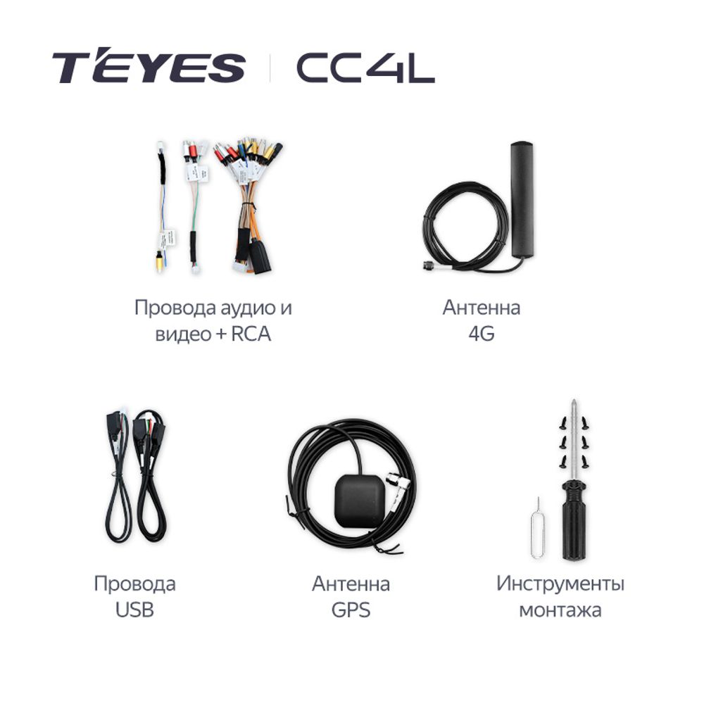 Стартовый пакет проводки и антенн для автомагнитол Teyes CC4L (без DTS)